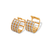 443-056 12mm Huggie CZ Earrings