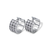 443-056W 12mm Huggie CZ Earrings
