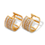 443-058 14mm Huggie CZ Earrings