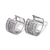 443-058W 14mm Huggie CZ Earrings