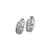 443-063W 13mm Huggie CZ Earrings