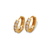 443-064 14mm Huggie CZ Earrings