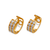 443-067 18mm Huggie CZ Earrings