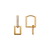443-102 Fancy Square CZ Earrings