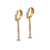 443-109 Fancy Drop Bar CZ Earrings