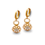 443-117 Fancy Flower CZ Earrings