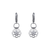 443-117W Fancy Flower CZ Earrings