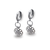 443-117W Fancy Flower CZ Earrings