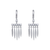 443-120W Fancy Chandelier CZ Earrings