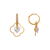 443-121 Fancy Flower CZ Earrings