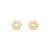 443-433 Flower CZ Stud Earrings