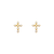 443-454 Cross CZ Stud Earrings