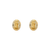 343-302 Oval Virgin Mary Stud Earrings