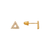 343-153 Triangle Pave CZ Stud Earrings