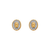 343-311 Diamond Cut Guadalupe Hand Oval Stud Earrings