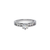 773-006W Ladies Fancy White Solitaire CZ Ring