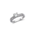 773-102W Ladies Fancy White Solitaire CZ Ring