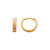 142-003 11mm Diamond Cut Huggie Earrings