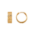 142-007 14mm Diamond Cut Huggie Earrings