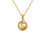 367-003 Mini Round Baptism CZ Pendant