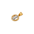 367-004 Mini Round San Judas CZ Pendant