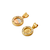 367-021 Mini Round Guadalupe/Baptism Two-Sided CZ Pendant