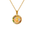 367-101T Round Multi-Colored Guadalupe CZ Pendant