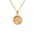 367-103T Round Baptism CZ Pendant