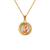 367-121T Round Guadalupe CZ Pendant