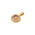 367-123T Round Communion CZ Pendant