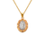 367-262T Guadalupe Flower CZ Pendant