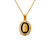 367-281BK Black Guadalupe Enamel CZ Pendant