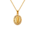 367-284WH San Judas Enamel CZ Pendant