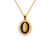 367-286BK Black Guadalupe Enamel CZ Pendant