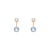 343-602LB Light Blue Aquamarine Telephone CZ Stud Earrings