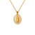 367-287WH Guadalupe Enamel CZ Pendant