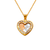 367-553T Tu Y Yo Heart CZ Pendant