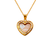 367-556T Te Amo Heart CZ Pendant