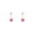 343-603PK Pink Telephone CZ Stud Earrings