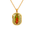 367-701D Oblong Guadalupe Enamel Pendant