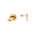 343-220 Double Dolphin CZ Stud Earrings