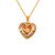 367-775 Heart Enamel CZ Pendant