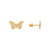 343-138 10mm Butterfly Pave CZ Stud Earrings