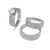 473-879WS White Wedding Trio Ring Set