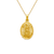 362-601-016 Oval Guadalupe & Sacred Heart Two-Sided Scapular Pendant