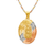 362-603T-026 Oval Guadalupe/Sacred Heart Two-Sided Scapular Pendant