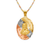 362-603T-026 Oval Guadalupe/Sacred Heart Two-Sided Scapular Pendant