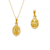 362-606-010 Oval Guadalupe/Baptism Two-Sided Scapular Pendant