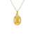 362-606-013 Oval Guadalupe/Baptism Two-Sided Scapular Pendant