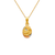 362-607T-010 Oval Guadalupe/Baptism Two-Sided Scapular Pendant